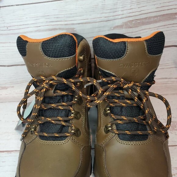 Nature Tex 70 SwissTech Waterproof Maximum Durability Leather Olive Black Boots - Picture 11 of 12